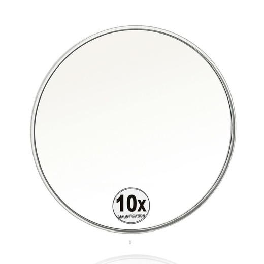 Runder Spiegel mit Saugnapf x5 Vergrößerung, Ø15cm