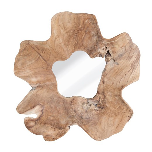 Miroir URAMA en Bois de Suar Naturel, 52x13x60 cm.