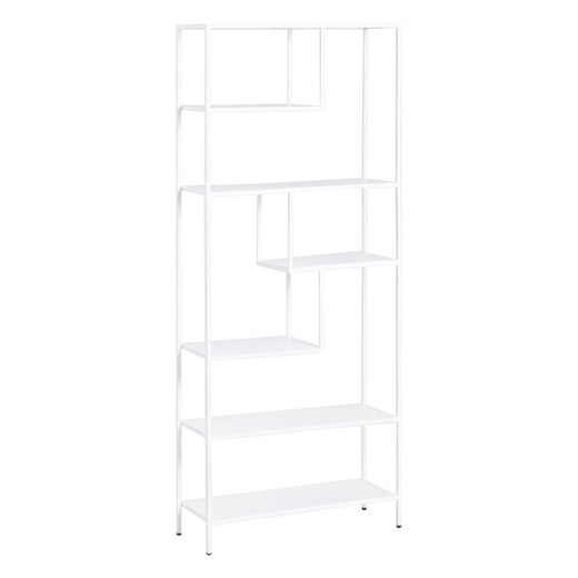 High white metal shelf, 80 x 26 x 180 cm | Square