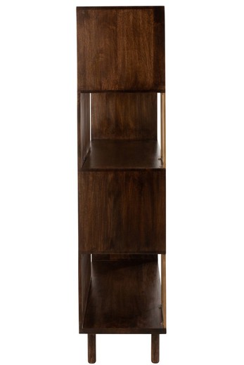 Librería Vertical de Madera Marron 80,5x40x200 cm — Qechic