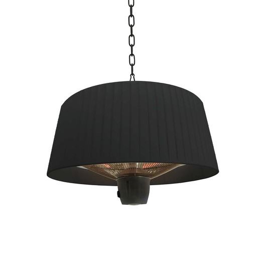 Fornello elettrico da esterno a soffitto in metallo Heat I nero, Ø50x30cm