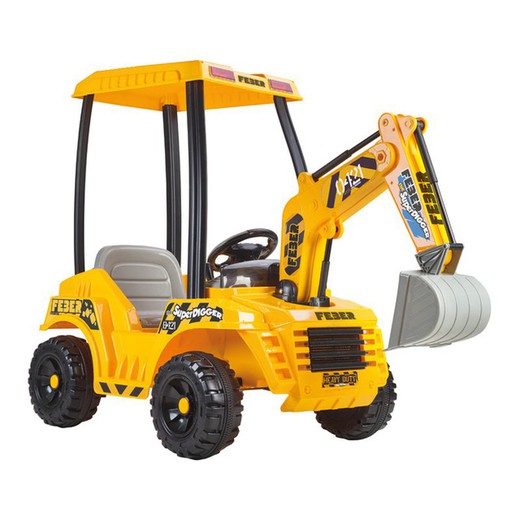 Escavatore elettrico Supper Digger 12V in giallo