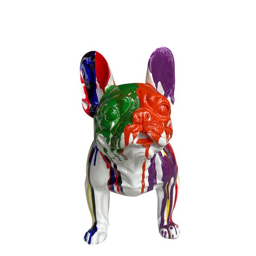 Pack descuento de 2 adorables Boston Terrier en poliresina multicolor