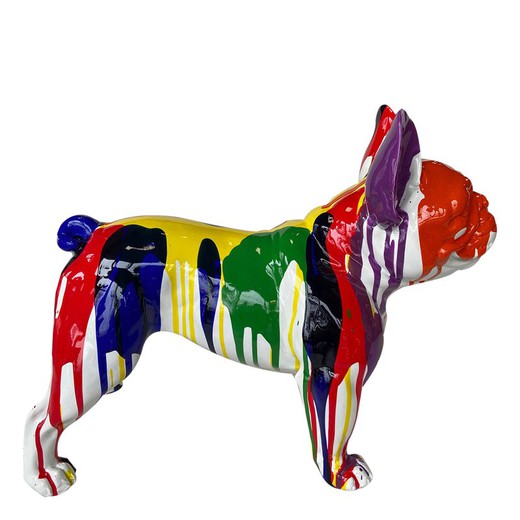 Boston Terrier Kuatéh Bran Figur 52x25x41 cm Flerfarvet