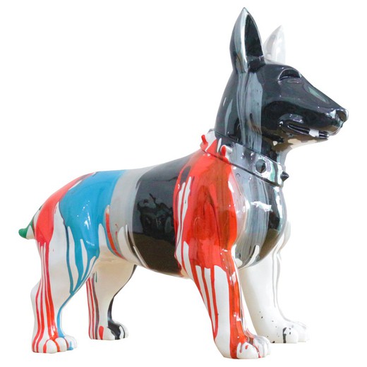 Kuatéh Shae Bull Terrier Figura 59x23x51 cm Multicolore
