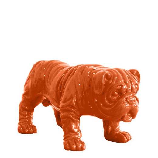 Kuatéh Troy Bulldog Figur 23x14x11 cm Orange