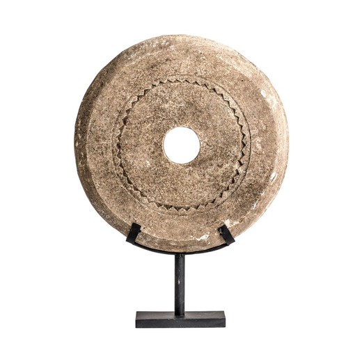 Figura Decorativa de Piedra Beige, 40x10x54cm