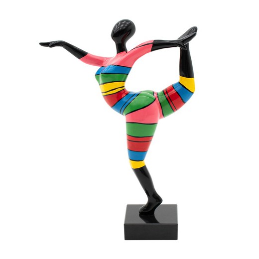 Figura decorativa femenina de poliresina en multicolor M 44x15x60 cm| Hannah