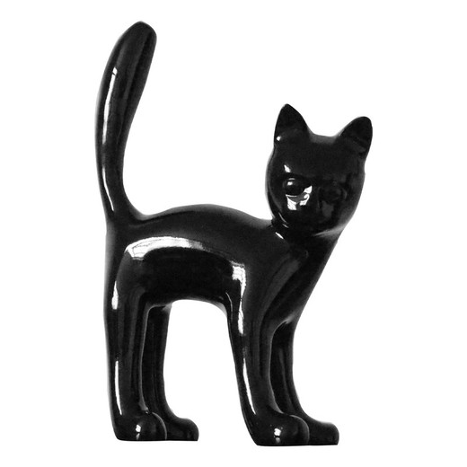 Kuatéh Bastis Cat Figure 22X12X31 Black