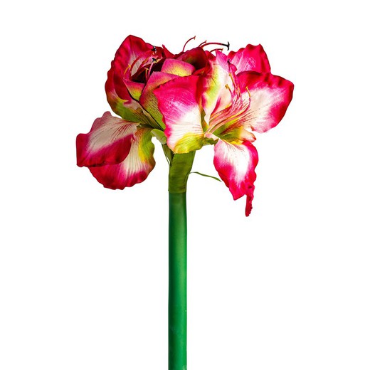 Flor artificial de Amaryllis en color fucsia, Ø15 x 73 cm