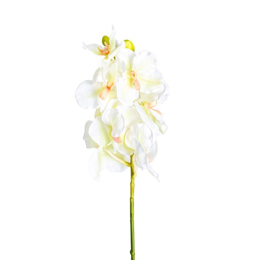 Flor Artificial de Azahar Blanca/Amarilla, Ø12x76 cm