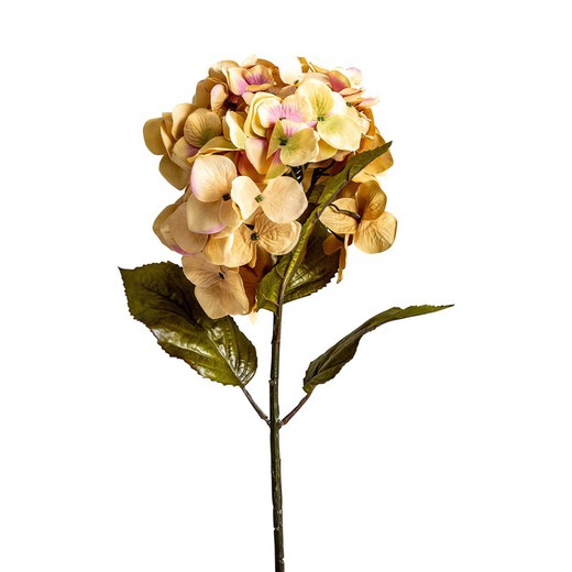 Flor Artificial de Hortensia Amarilla, Ø18x80 cm