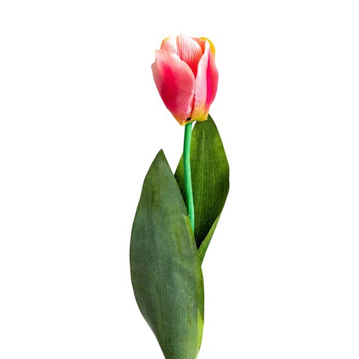 Flor Artificial de Tulipan Rosa, Ø15x64 cm