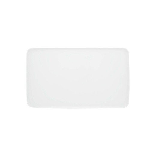 White porcelain bowl M, 34.3 x 19.9 x 1.8 cm | Silk Road White