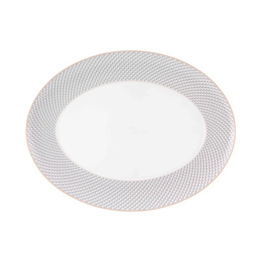 Πορσελάνινο πιάτο Oval L σε πολύχρωμο, 41,6 x 32,3 x 2,9 cm | Μάγια