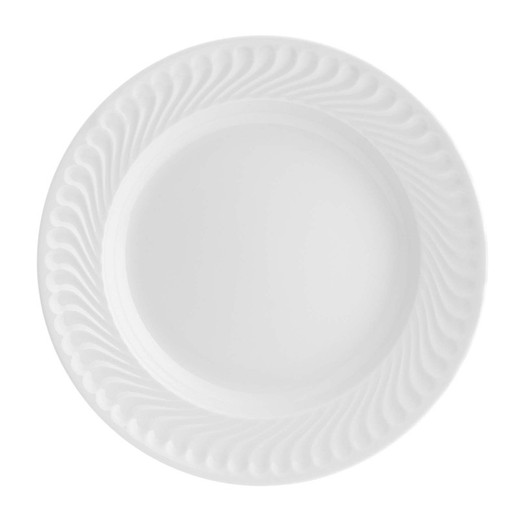 Sagres porcelain deep round dish, Ø32.8x4.8 cm