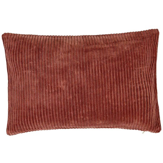 Brown organic cotton cushion cover 40 x 60 cm