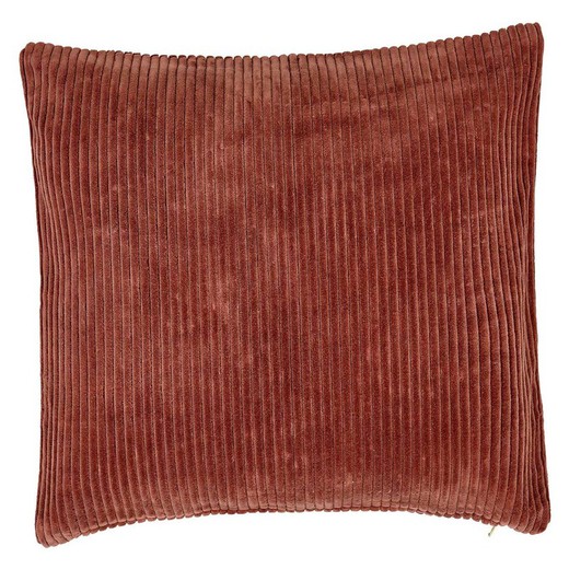 Brown organic cotton cushion cover 60 x 60 cm
