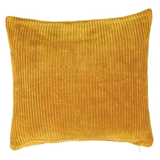 Capa de almofada laranja de algodão orgânico 60 x 60 cm