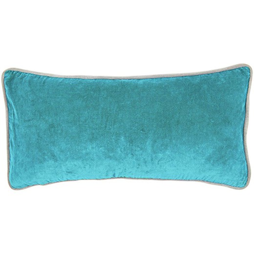 Aquamarine velvet cushion cover 30 x 60 cm