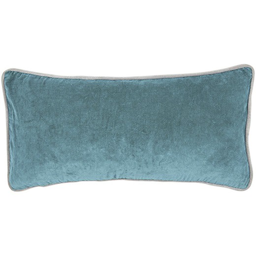 Blue velvet cushion cover 30 x 60 cm