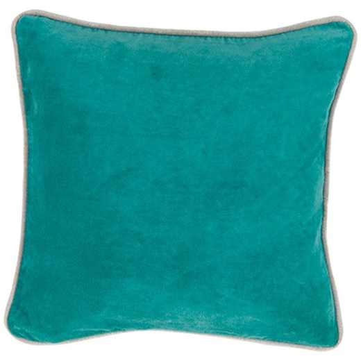 Fodera per cuscino in velluto blu oceano 45 x 45 cm