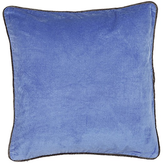 Regatta blue velvet cushion cover 45 x 45 cm