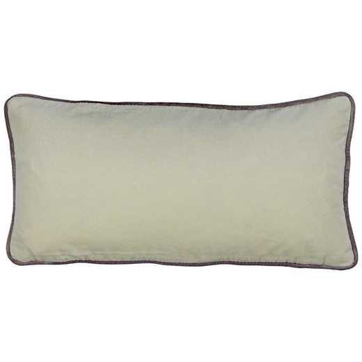Poszewka na poduszkę z aksamitu w kolorze złamanej bieli 30 x 60 cm