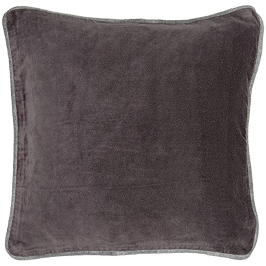 Brown velvet cushion cover 45 x 45 cm