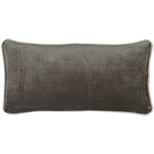 Gray velvet cushion cover 30 x 60 cm