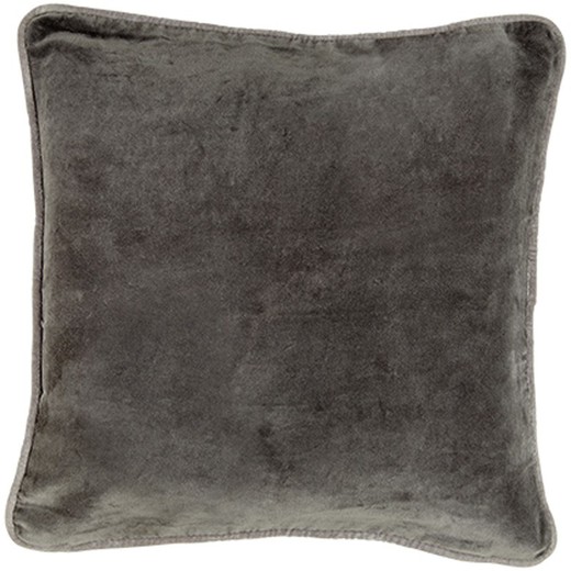Gray velvet cushion cover 60 x 60 cm