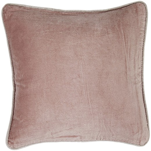 Mauve velvet cushion cover 60 x 60 cm