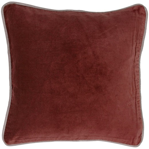 Ocher brown velvet cushion cover 45 x 45 cm
