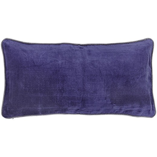 Housse de coussin velours violet 30 x 60 cm