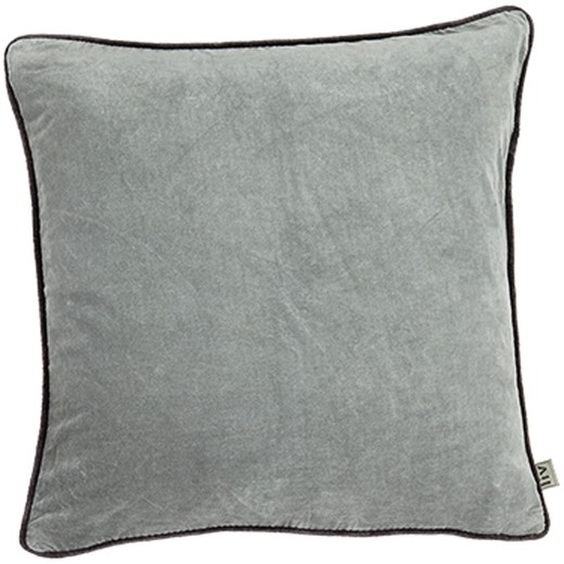 Silver velvet cushion cover 45 x 45 cm