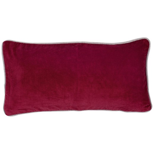 Capa de almofada de veludo vermelho 30 x 60 cm