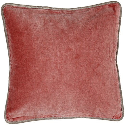 Ροζ βελούδινο κάλυμμα μαξιλαριού 60 x 60 cm