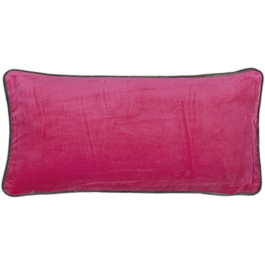 Poszewka na poduszkę z aksamitu w kolorze różowym fuksja 30 x 30 cm