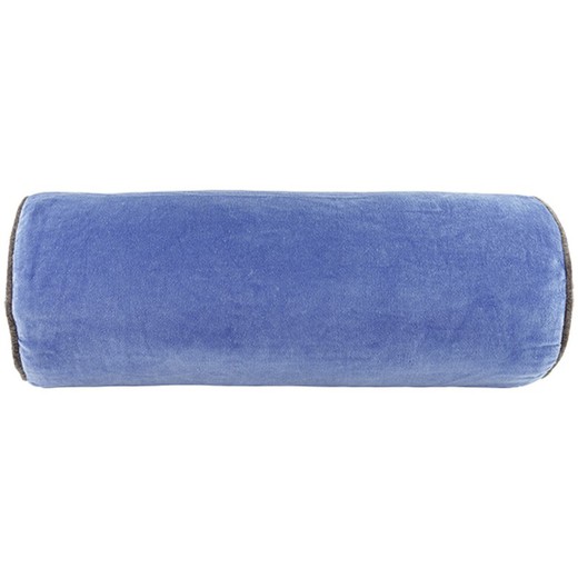 Fodera per cuscino in velluto blu regata roll 22 x 60 cm