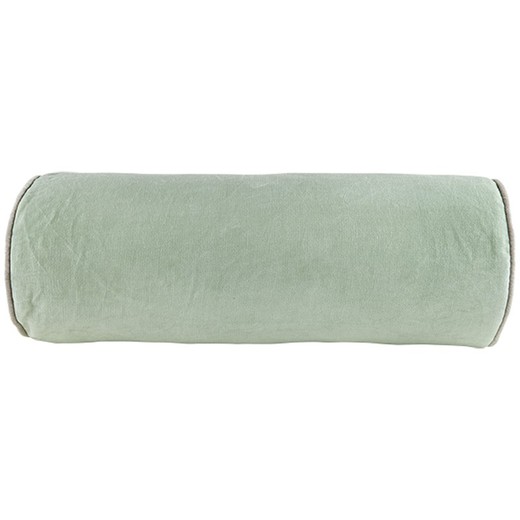 Capa de almofada de veludo em rolo verde menta 22 x 60 cm