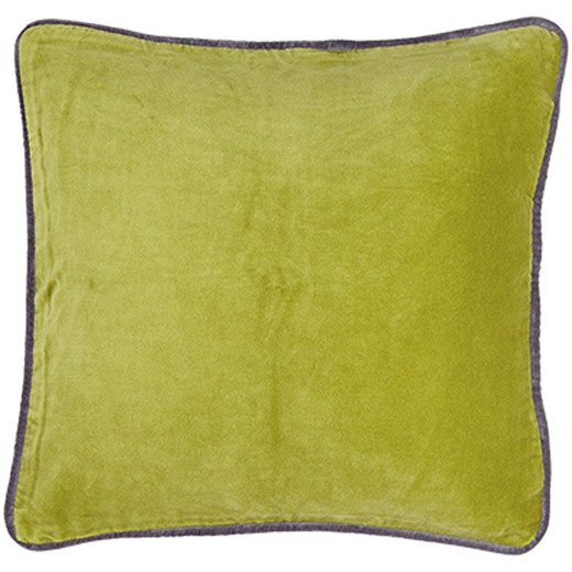 Capa de almofada de veludo verde musgo 45 x 45 cm
