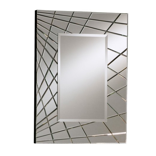 FUSION-Specchio rettangolare da parete, 5x110x150 cm