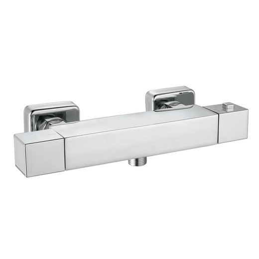 Brass shower faucet in silver, 26.3 x 7.1 x 7.1 cm | Chillout