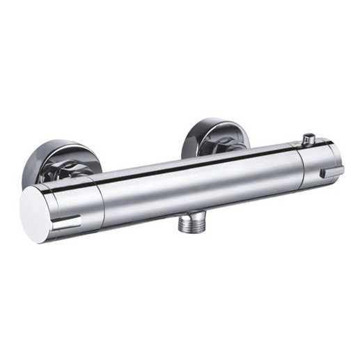 Brass shower faucet in silver, 26.4 x 7.8 x 7.8 cm | Chillout