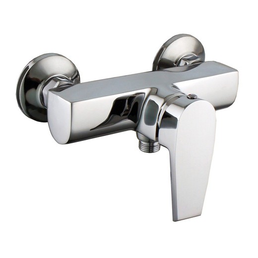 Silver shower faucet