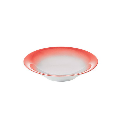 GUZZINI-Roter Suppenteller, Ø21,6 cm