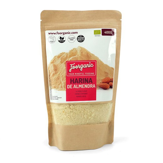 Farinha de amêndoa ECO sem glúten, 400 gr