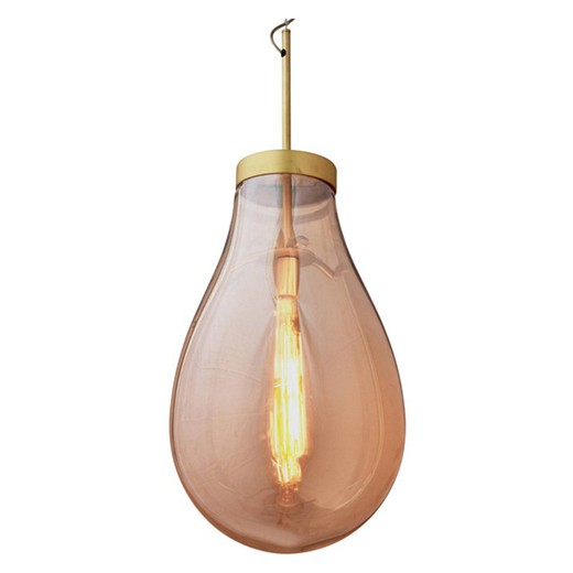 HATANN - Hanglamp van amberglas, Ø 40 cm