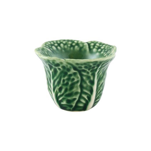 Earthenware egg cup in green, Ø 7.1 x 5.1 cm | Cabbage