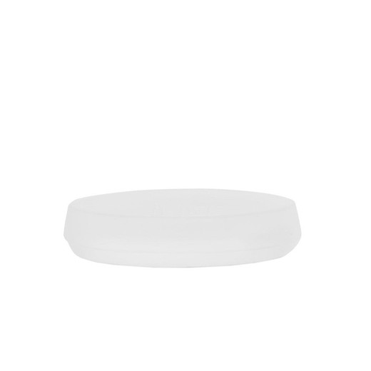 Translucent glass soap dish, 13.5 x 10 x 3.1 cm | Snow